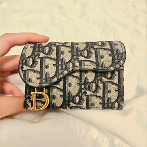 Dior Saddle Wallet Bloom Card Holder